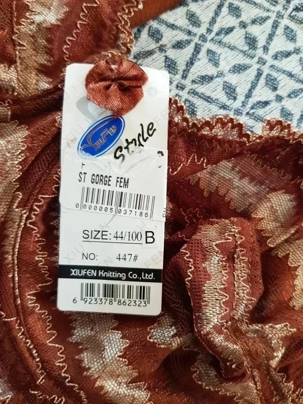 Sutiã marrom e bege de renda novo tamanho 100B – photo 4